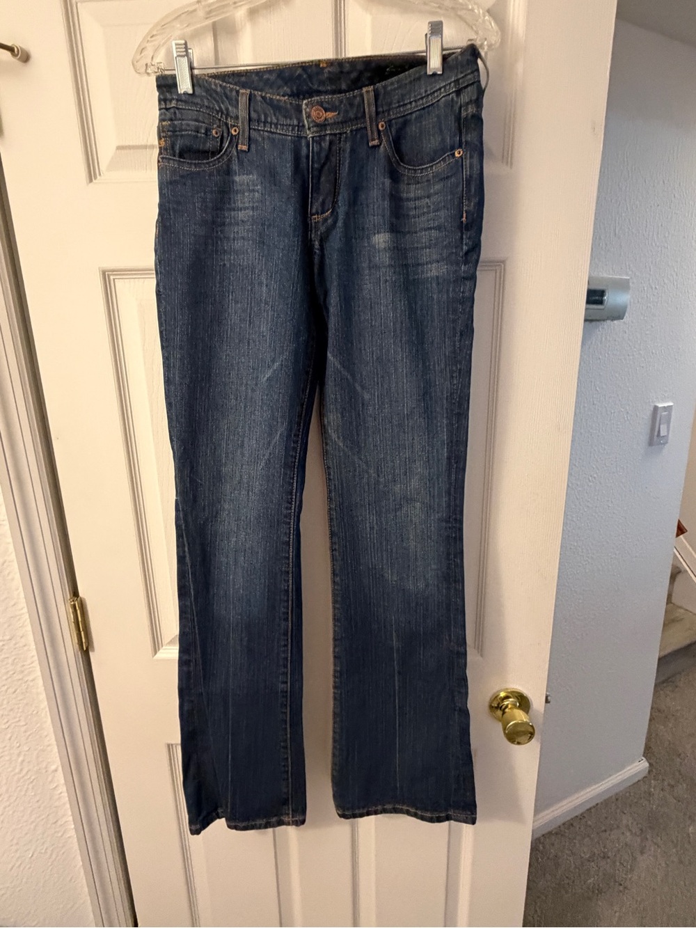 Seven7 Women's Dark Blue Bootcut Jeans